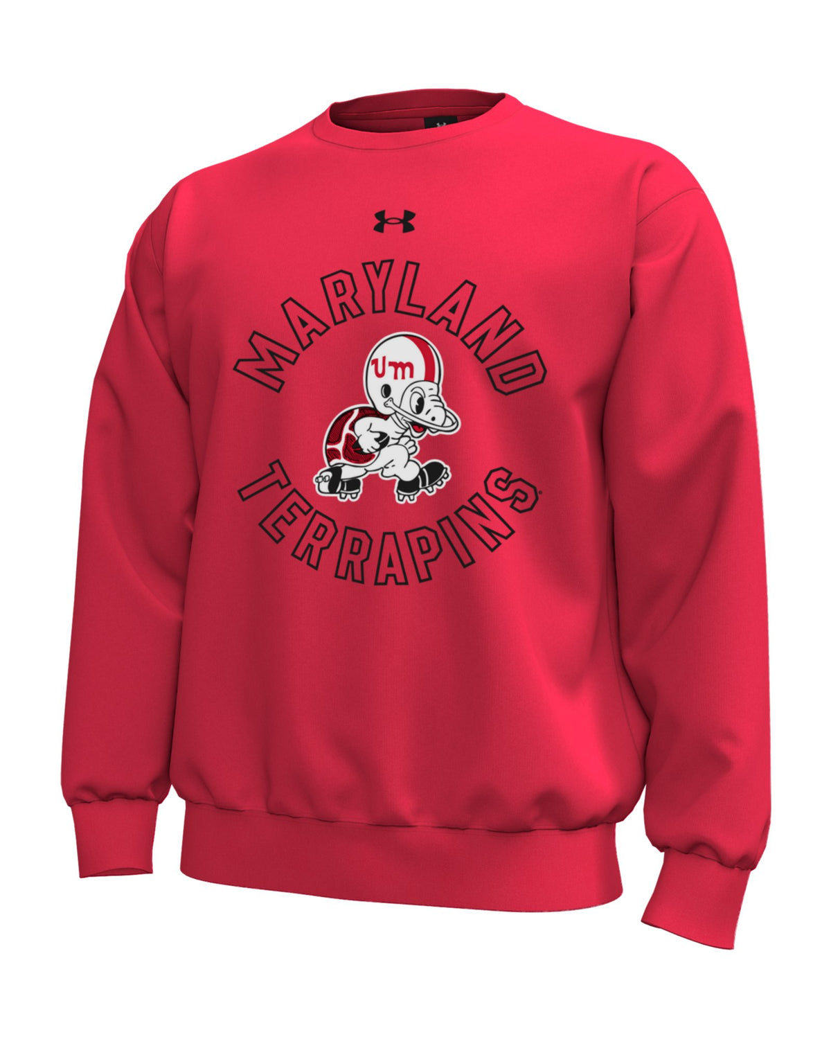UA Icon Fleece Collegiate Men's Crew - Red