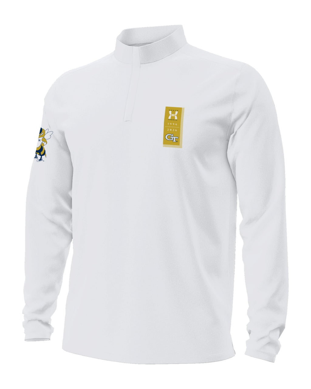 UA Motion Collegiate Men's ¼ Zip - White