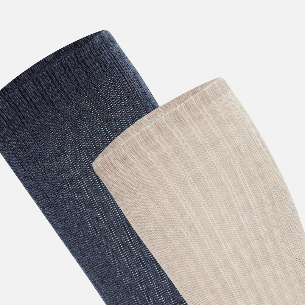 Richford 2Pack Half Cushion Crew Sock TBL Oatmeal Heather ALT2