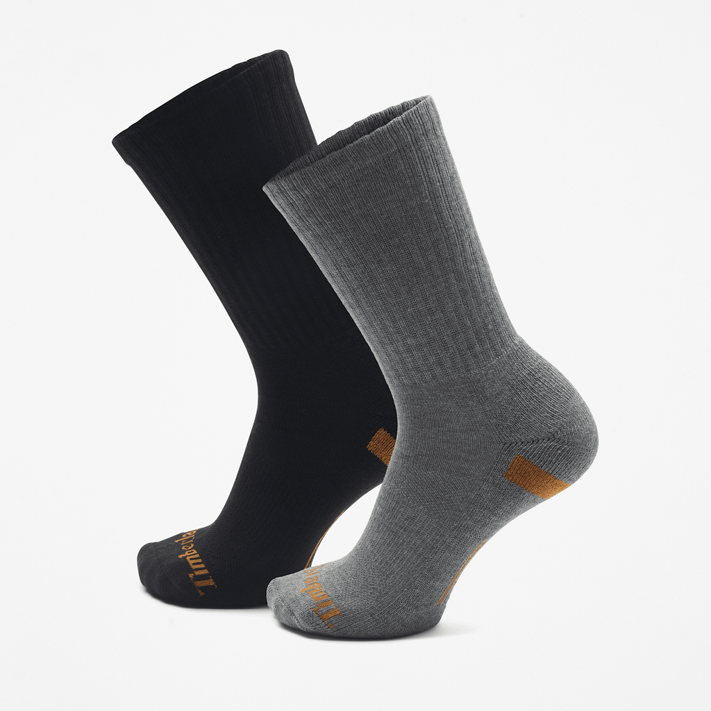 Richford 2Pack Half Cushion Crew Sock TBL Black HERO