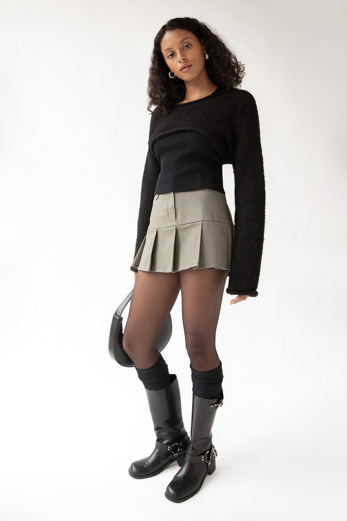 MOHAIR WOOL-BLEND BOLERO
