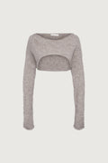 MOHAIR WOOL-BLEND BOLERO