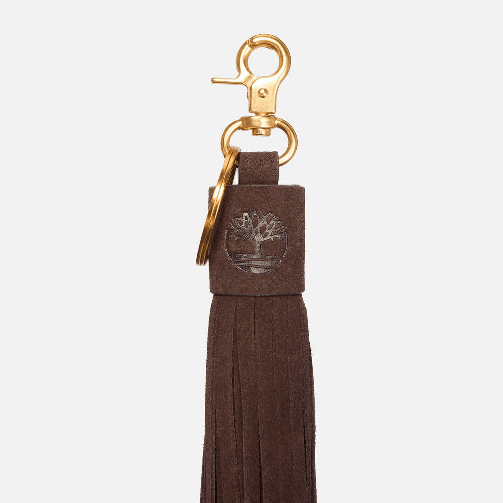 Tassel Bag Charm with KeyRing TBL Brown ALT1