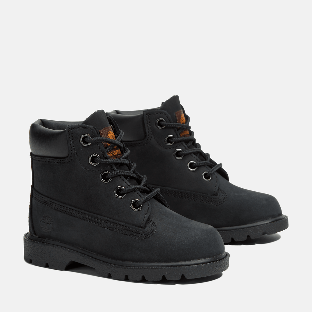 Toddler Timberland Classic 6Inch Waterproof Boot TBL Black Nubuck ALT4