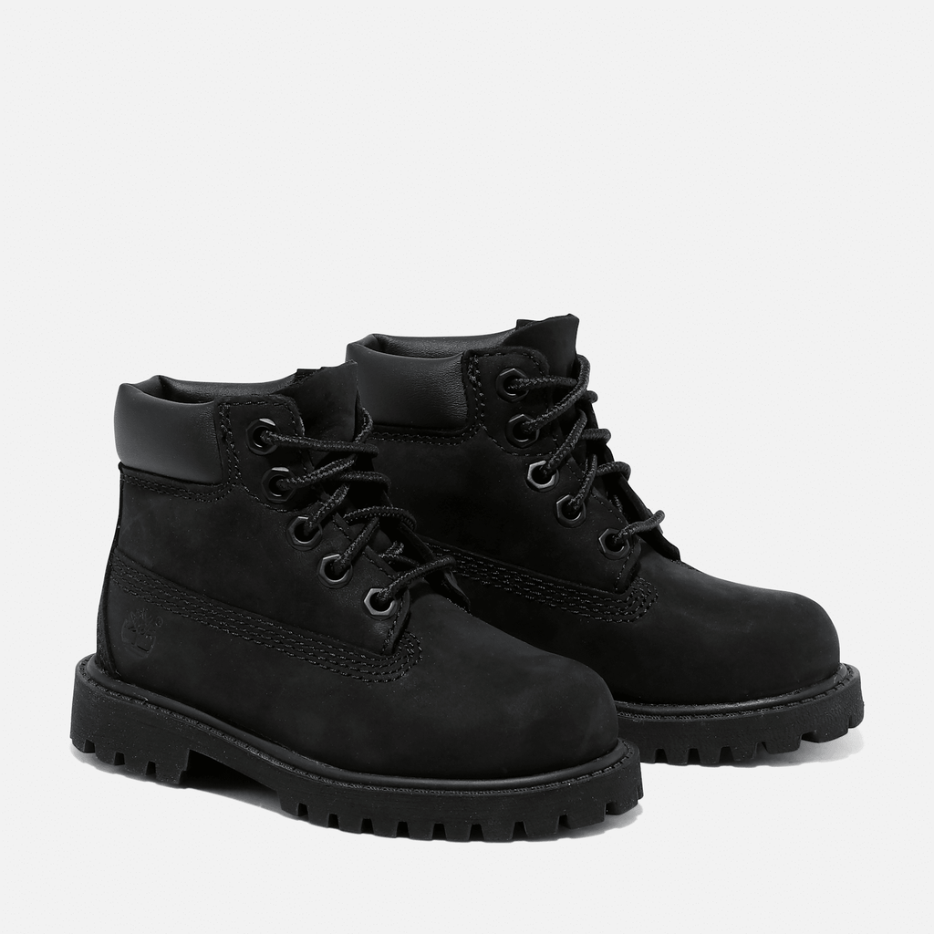 Toddler Timberland Premium 6Inch Waterproof Boot TBL Black Nubuck ALT4