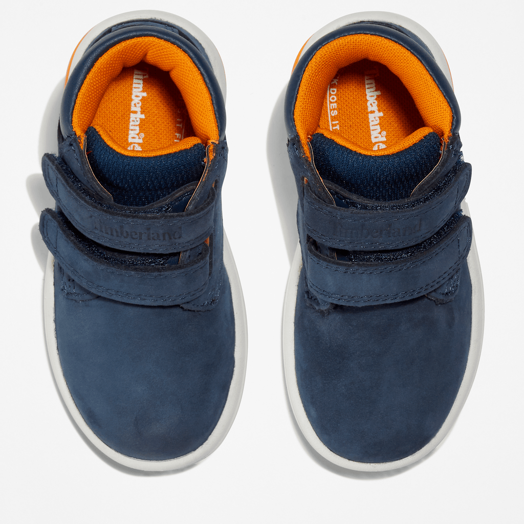 Toddler Toddle Tracks HookandLoop Boot TBL Navy Nubuck ALT2
