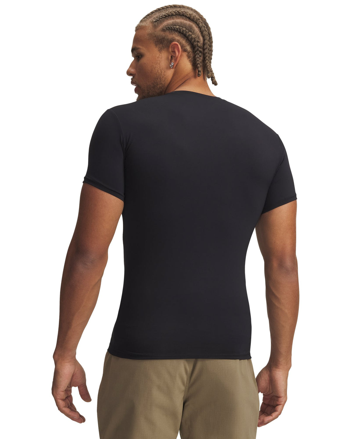 Tactical HeatGear® Compression Men's Short Sleeve T-Shirt - Black