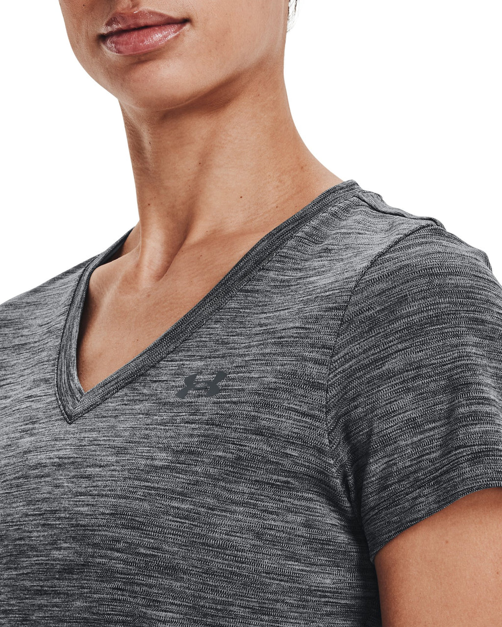 Women's UA Velocity Twist V-Neck Short Sleeve Women's V-Neck Short Sleeve - Black