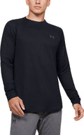 UA Waffle Men's Crew Long Sleeve - Black