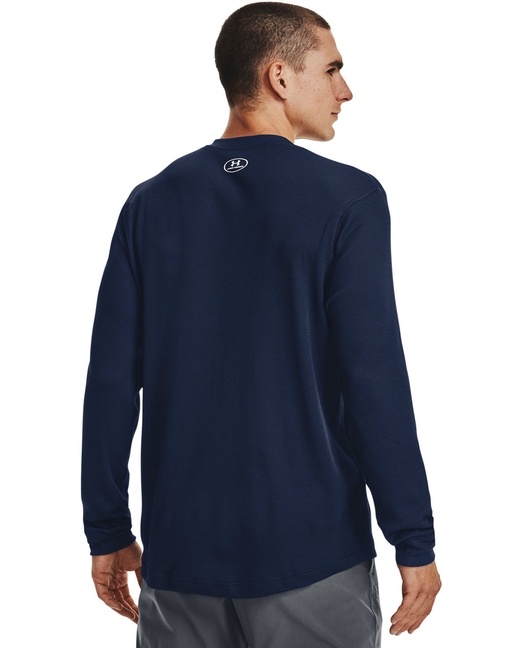 UA Waffle Men's Henley - Blue