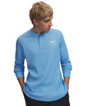 UA Waffle Men's Henley - Blue