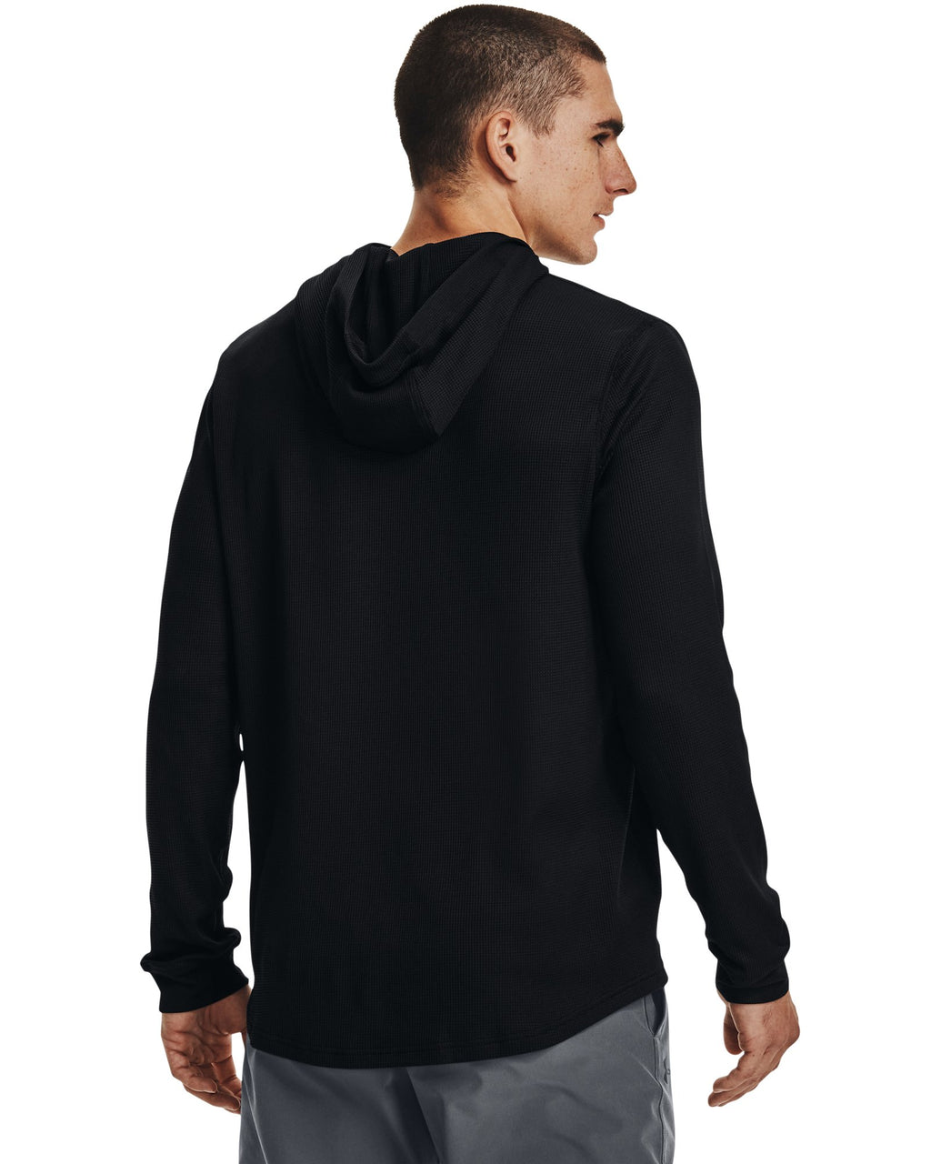 UA Waffle Men's Hoodie - Black