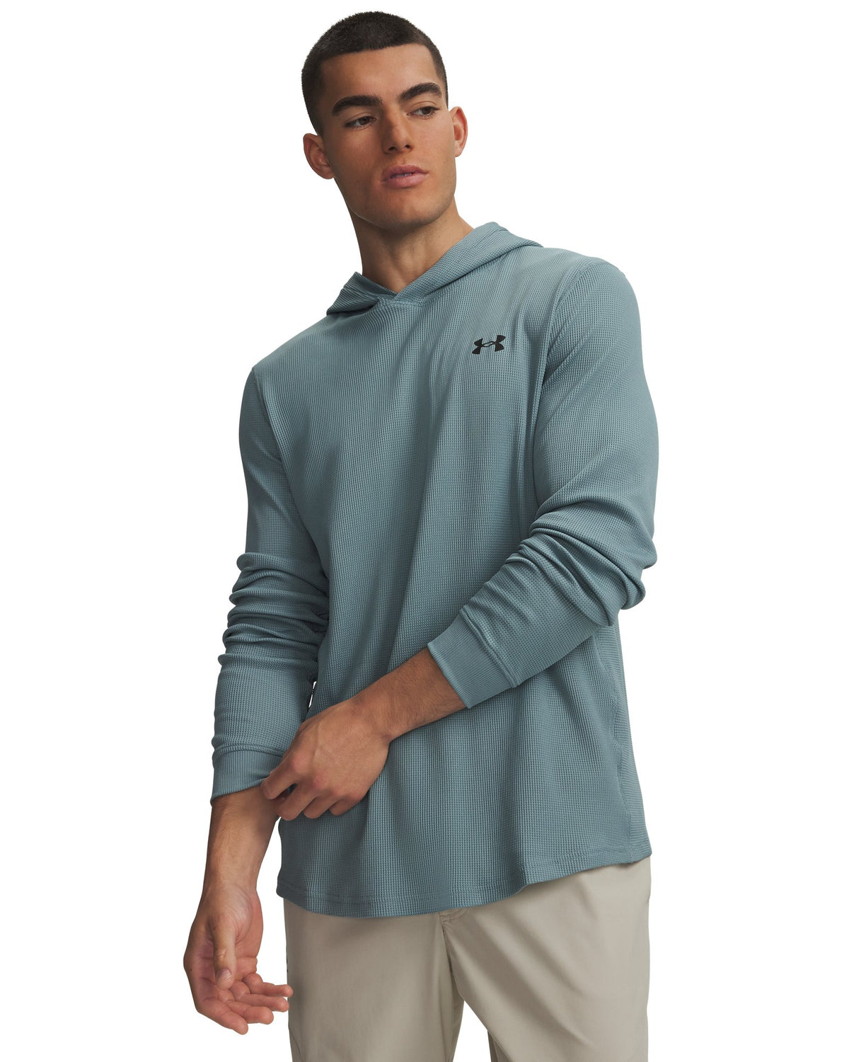 UA Waffle Men's Hoodie - Green