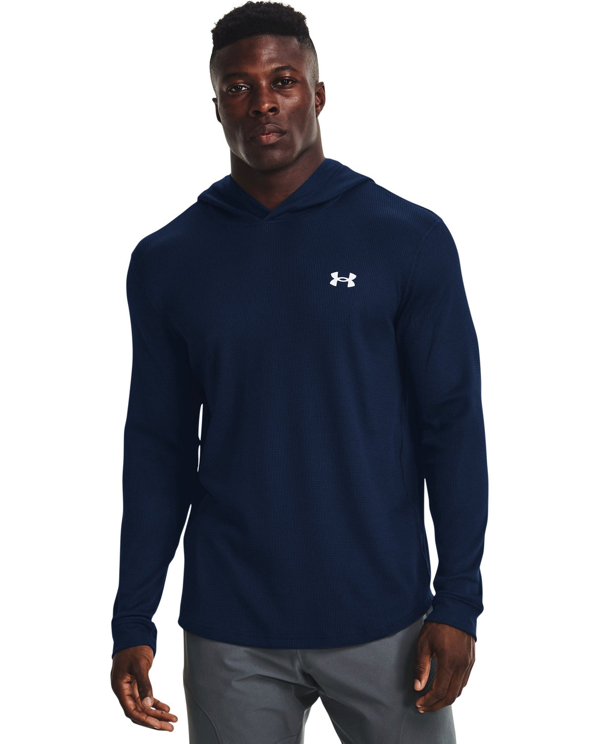 UA Waffle Men's Hoodie - Blue