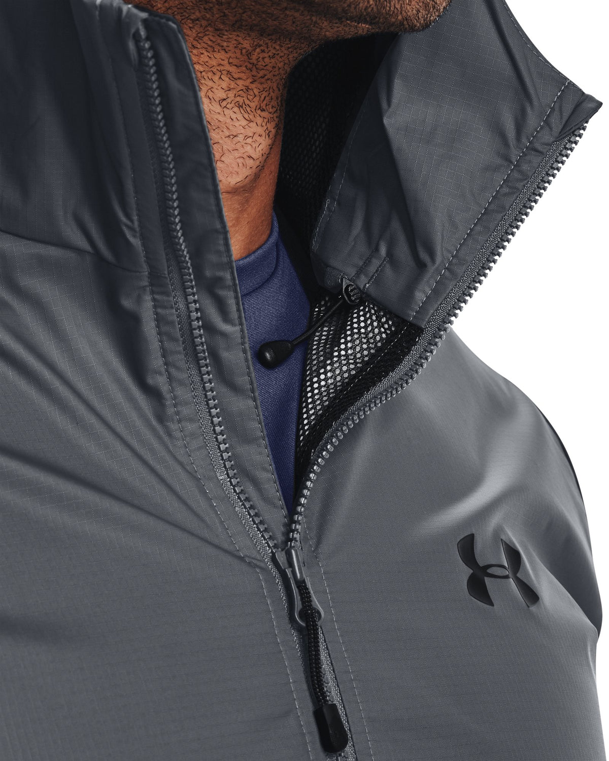 UA Storm Forefront Men's Rain Jacket - Gray
