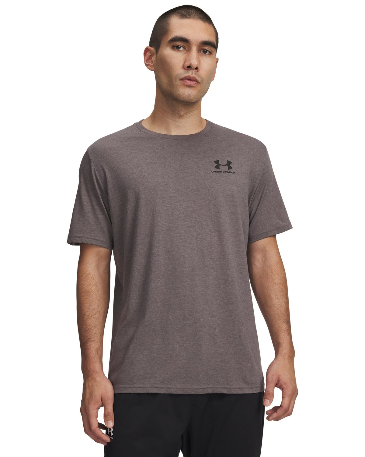 UA Left Chest Logo Men's Short Sleeve - Gray