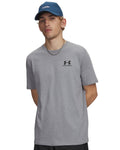UA Left Chest Logo Men's Short Sleeve - Gray