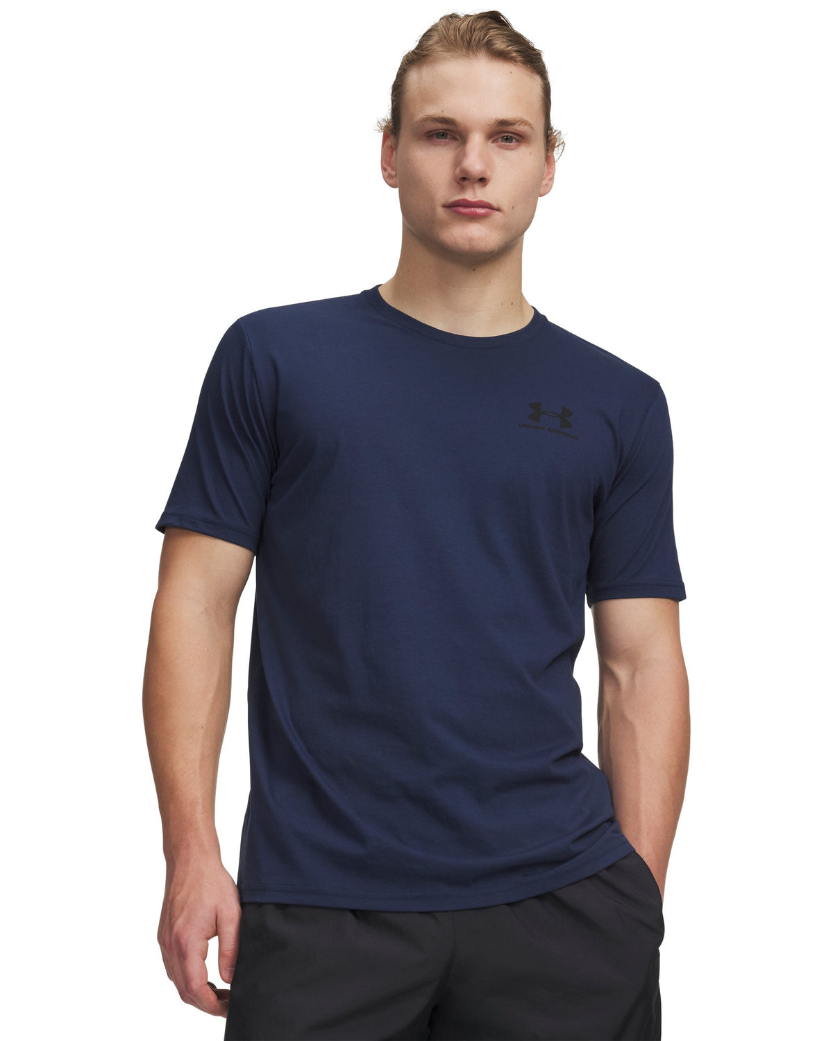 UA Left Chest Logo Men's Short Sleeve - Blue