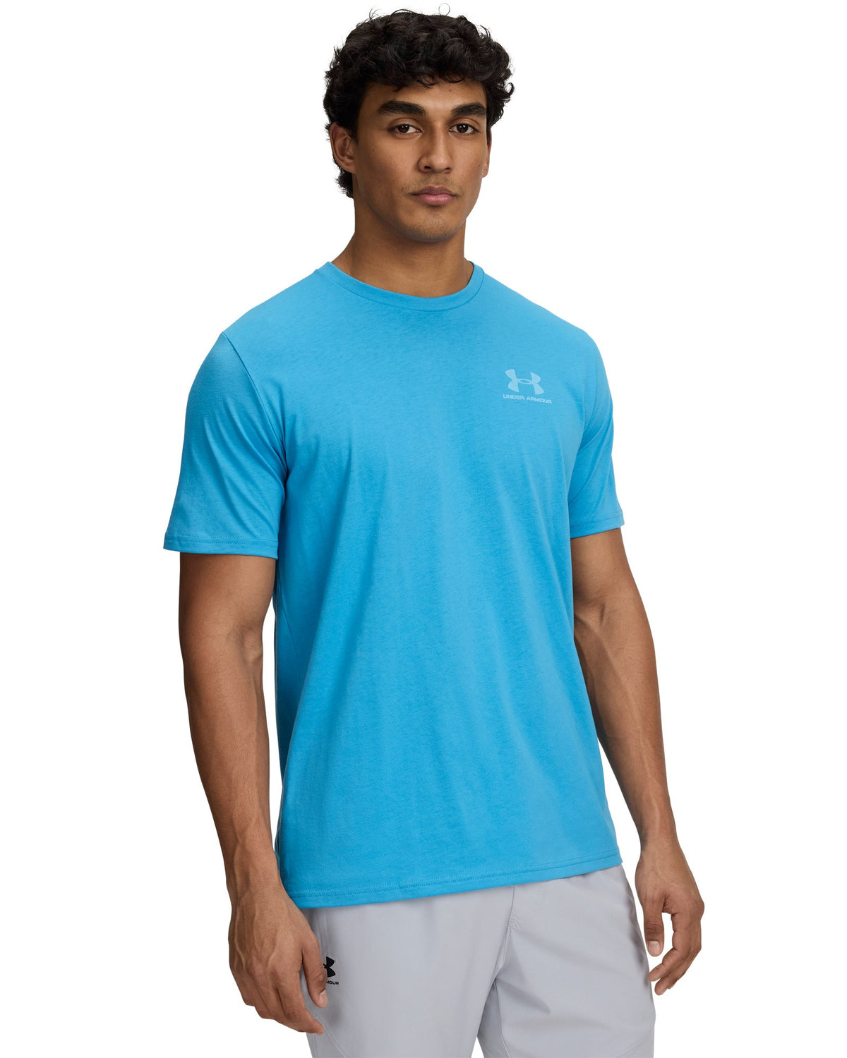 UA Left Chest Logo Men's Short Sleeve - Blue