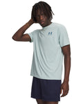 UA Left Chest Logo Men's Short Sleeve - Blue