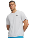 UA Velocity Men's V-neck Short Sleeve - Gray