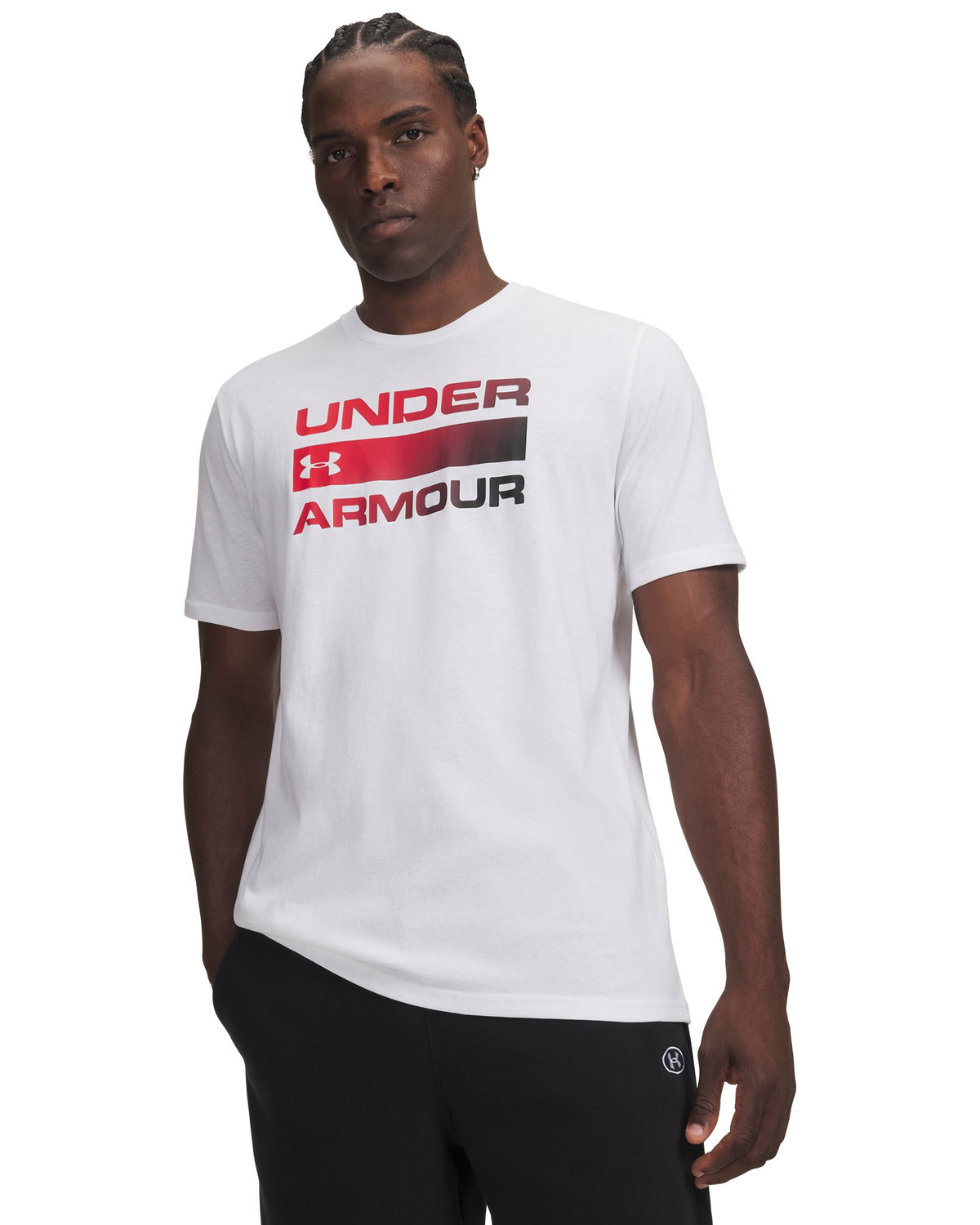 UA Team Issue Wordmark Men's Short Sleeve - White