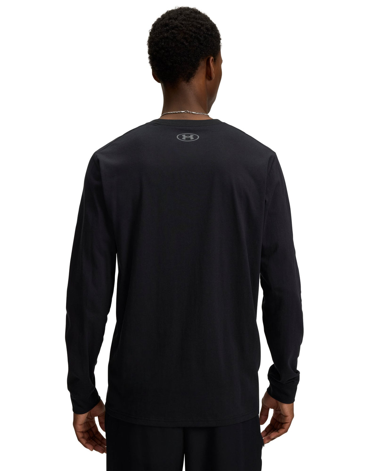 UA Left Chest Men's Long Sleeve - Black