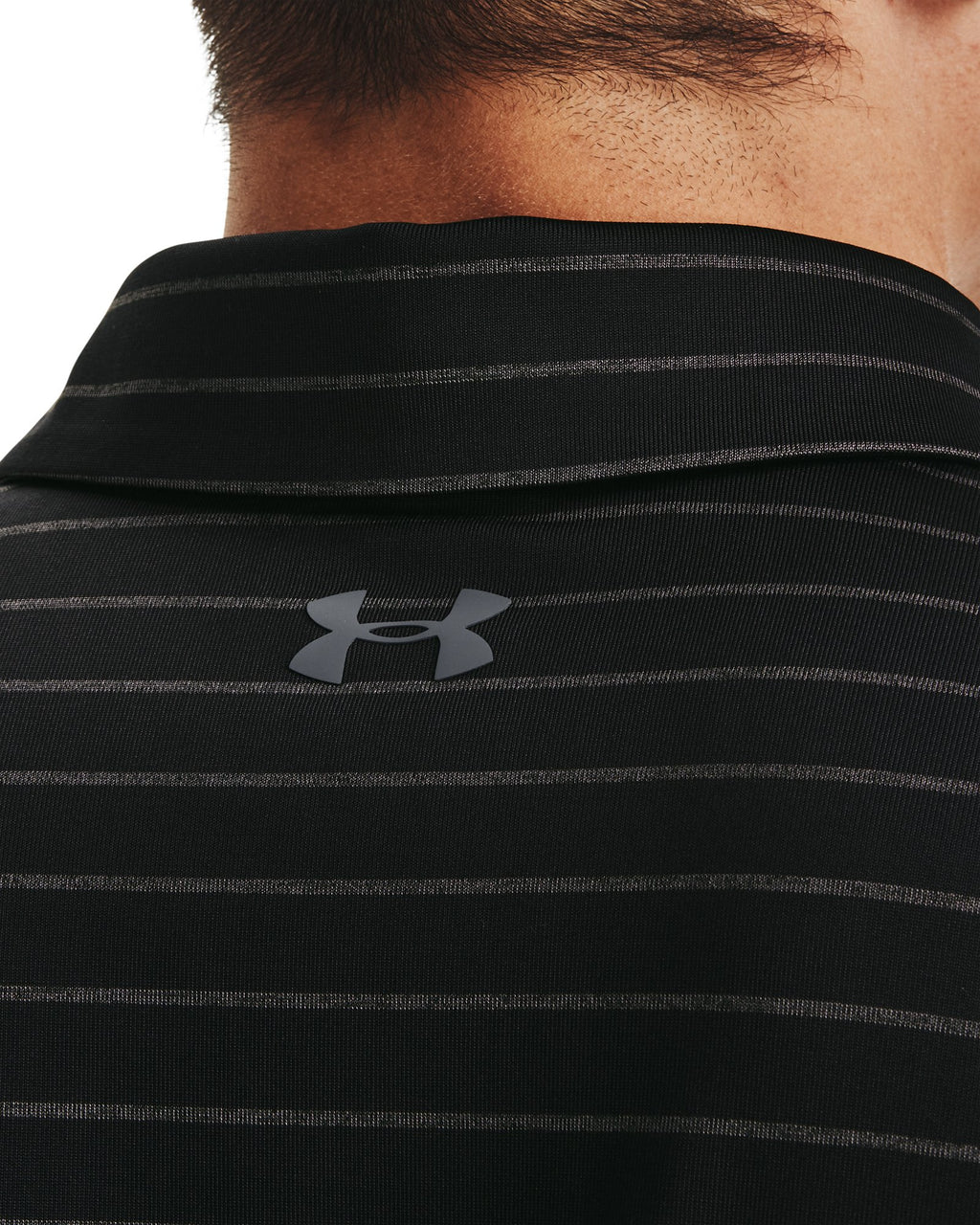 UA Playoff Core Stripe Men's Polo - Black