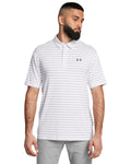 UA Playoff Core Stripe Men's Polo - White