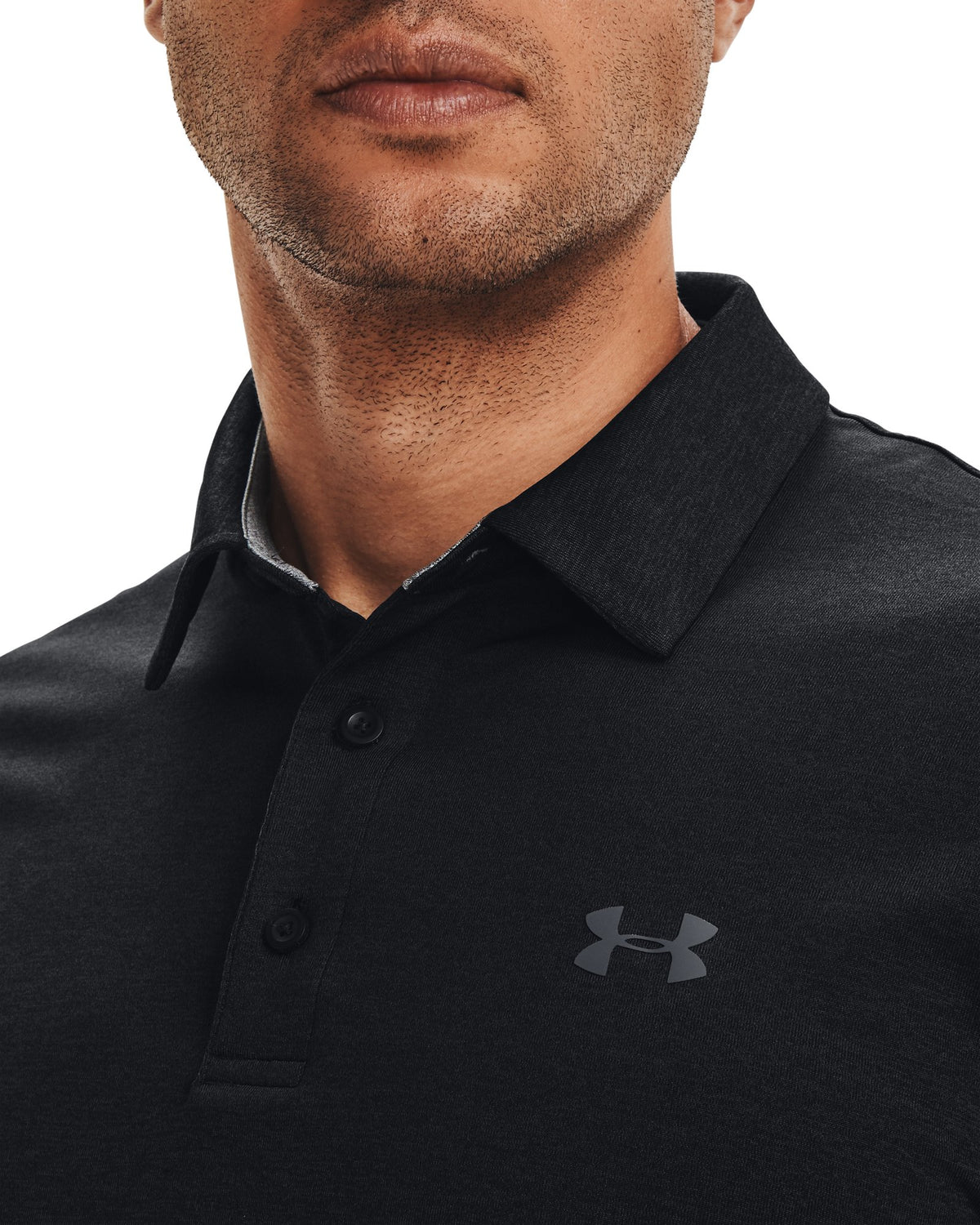 UA Playoff Heather Men's Polo - Black