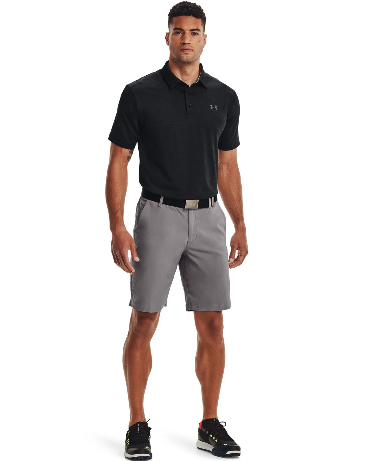 UA Playoff Heather Men's Polo - Black