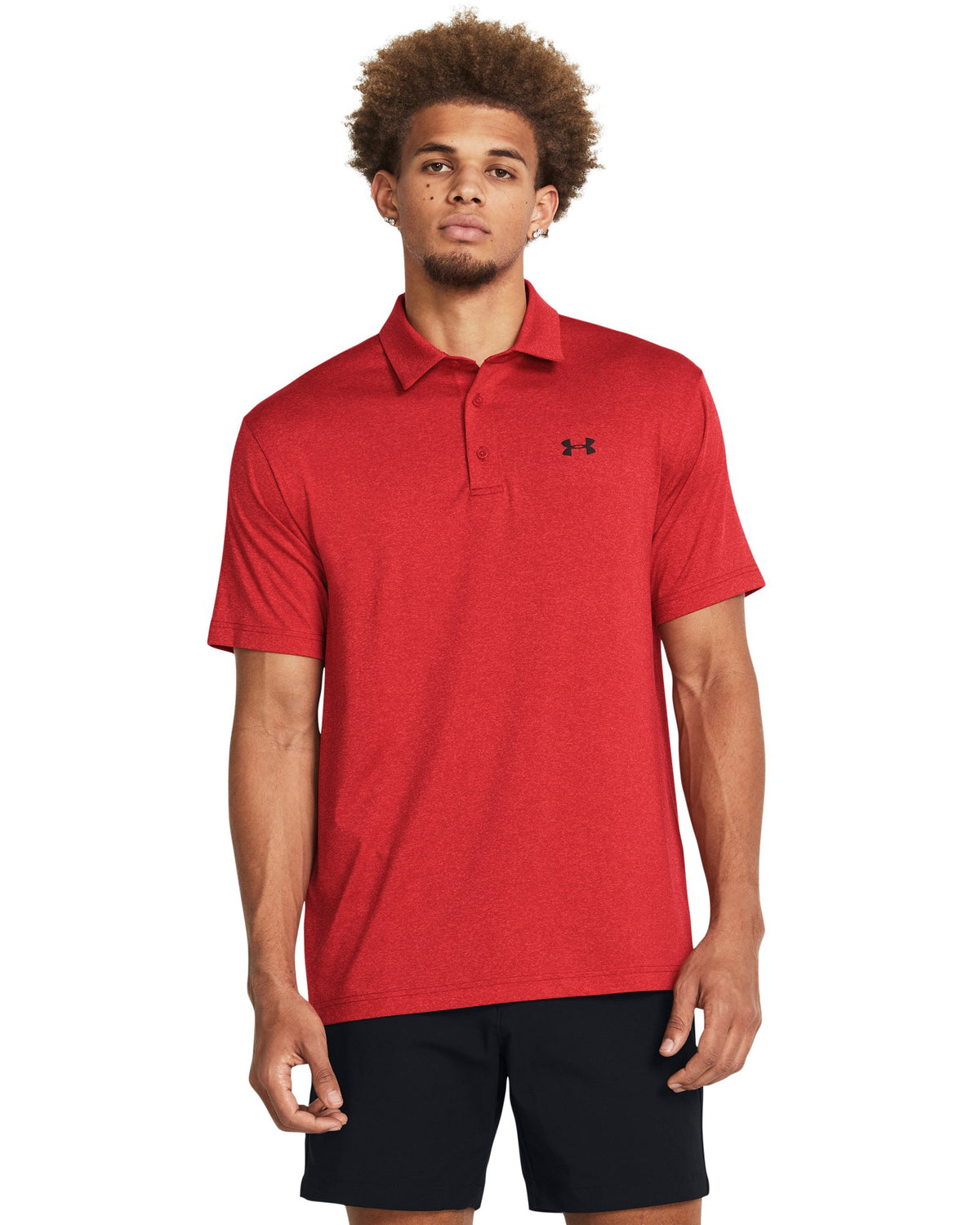 UA Playoff Heather Men's Polo - Red