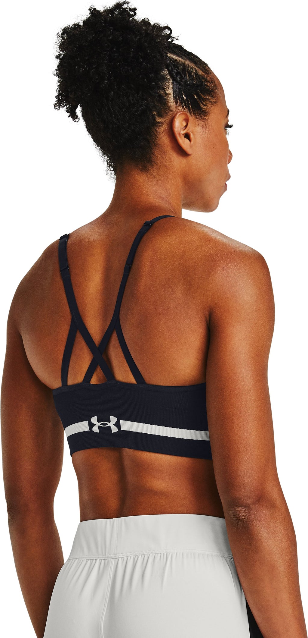 UA Seamless Low Long Women's Sports Bra - Black