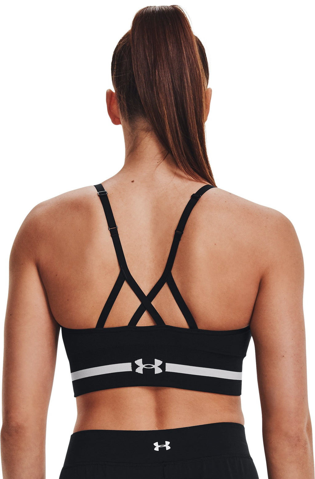 UA Seamless Low Long Women's Sports Bra - Black