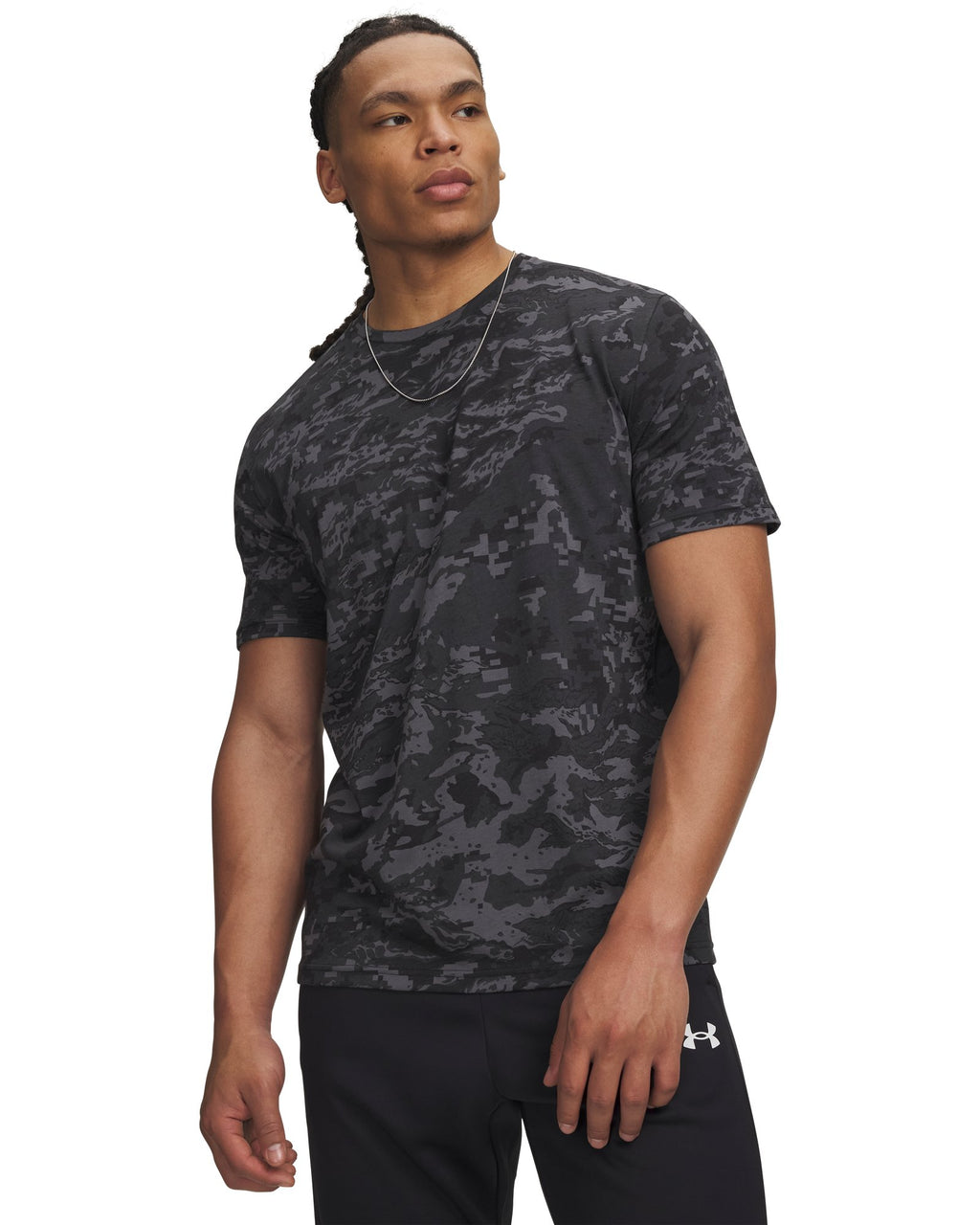 UA ABC Camo Men's Short Sleeve - White