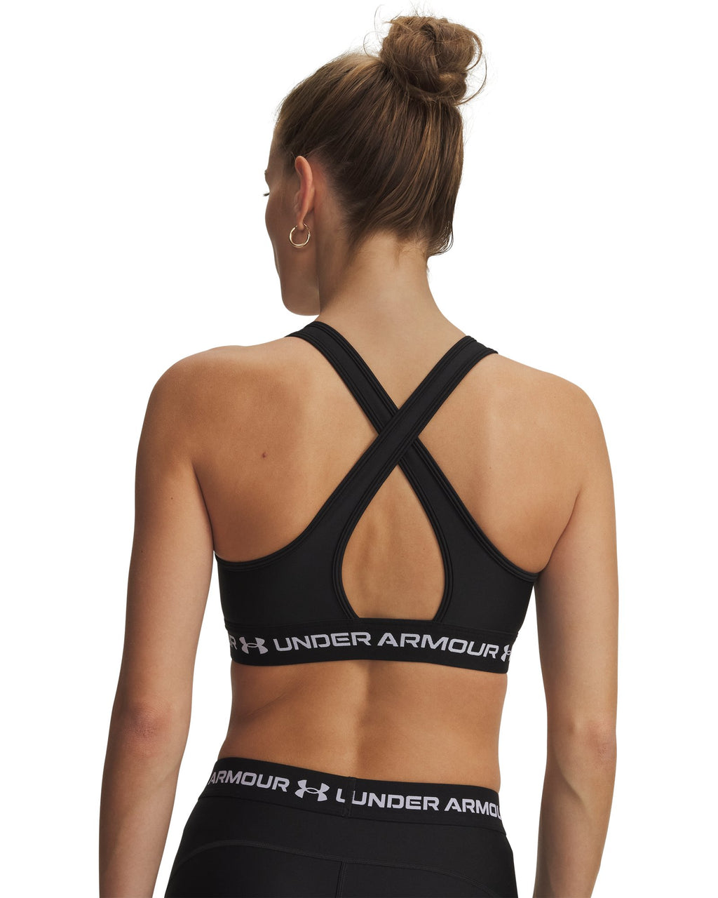 Crossback Mid Women's Sports Bra - Black