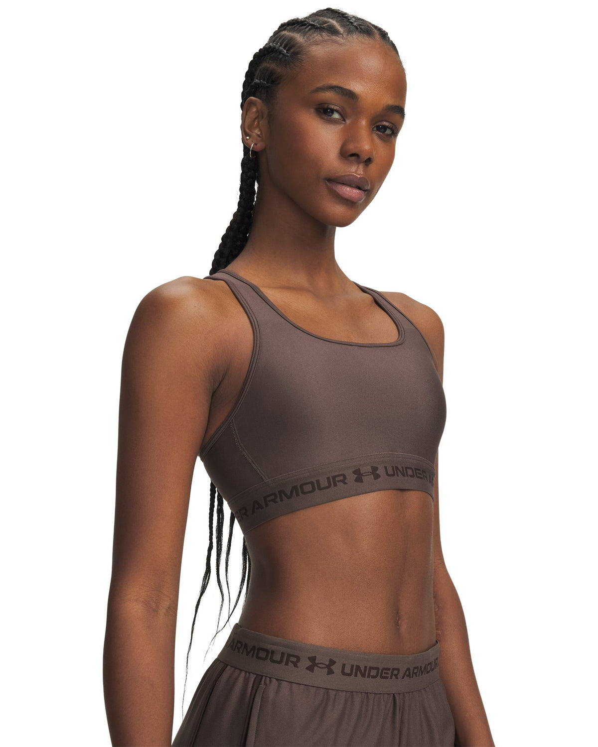 Crossback Mid Women's Sports Bra - Brown