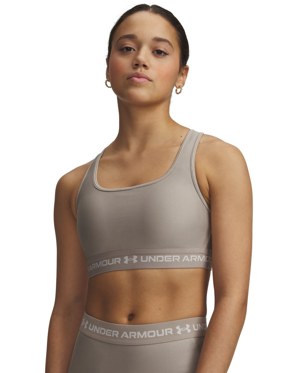 Crossback Mid Women's Sports Bra - Brown