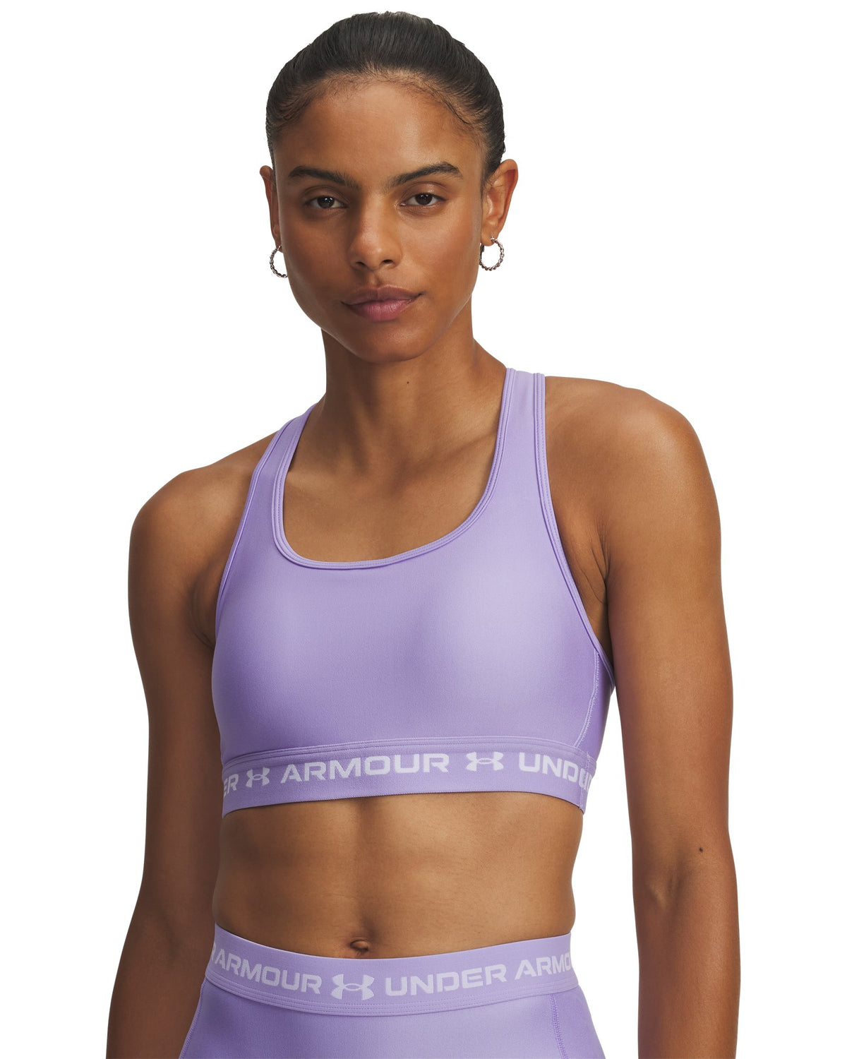 Crossback Mid Women's Sports Bra - Purple