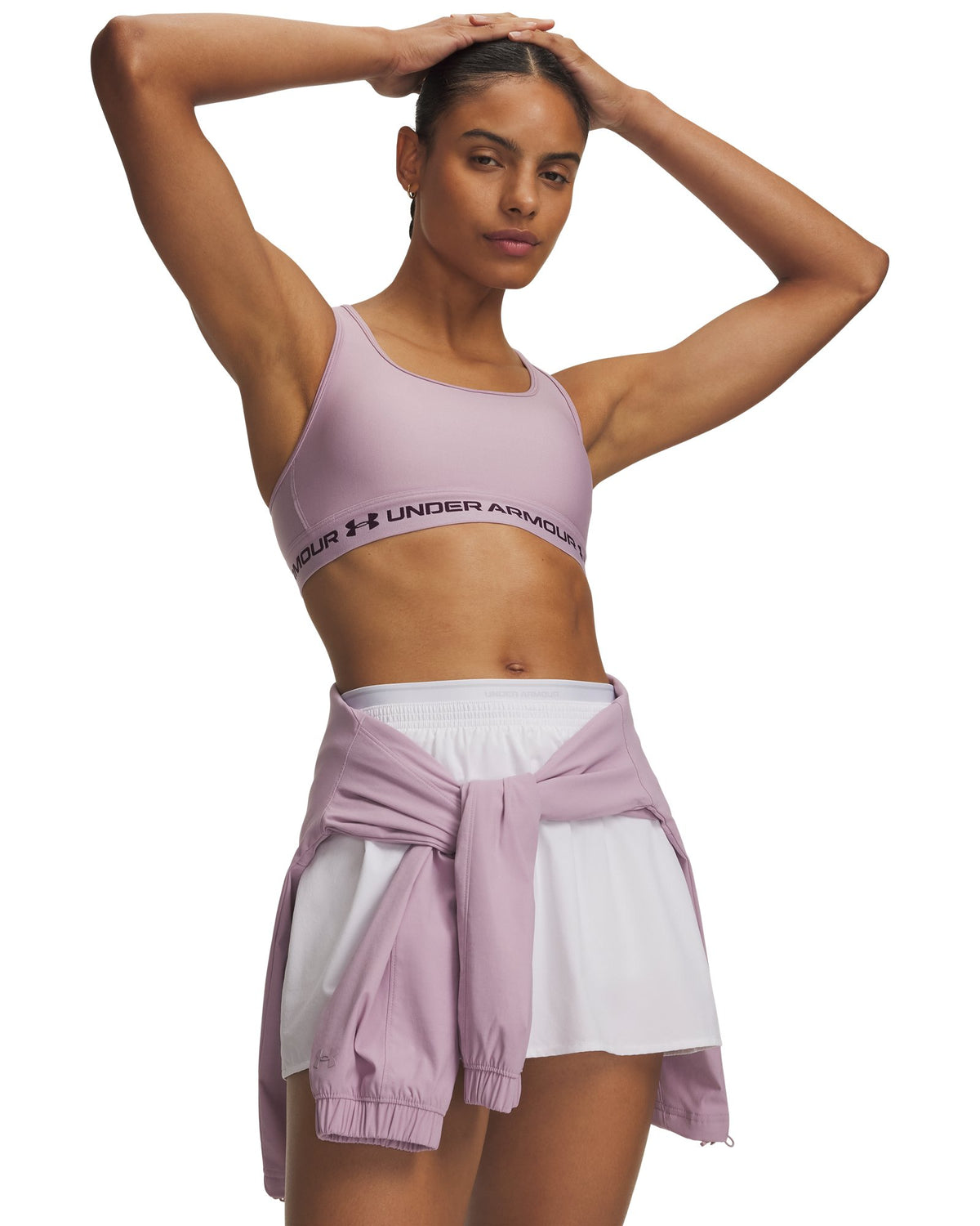 Crossback Mid Women's Sports Bra - Pink