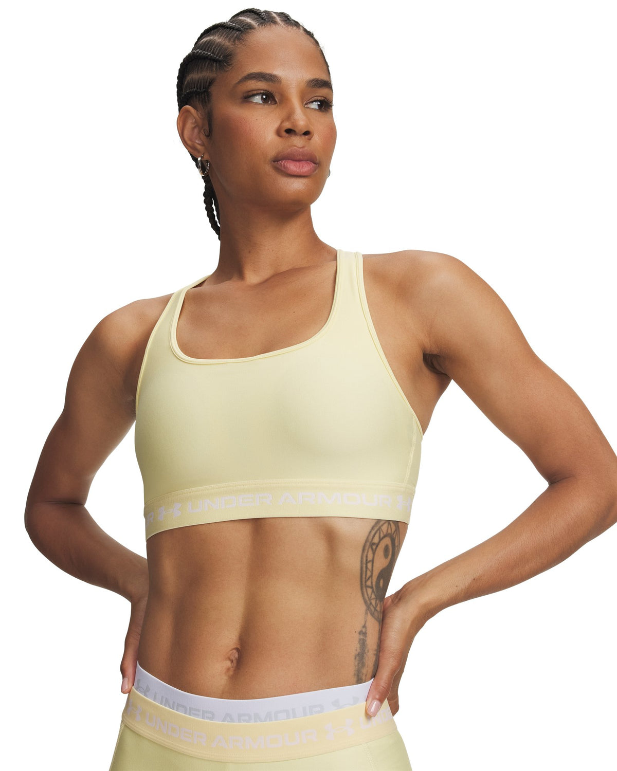 Crossback Mid Women's Sports Bra - Yellow