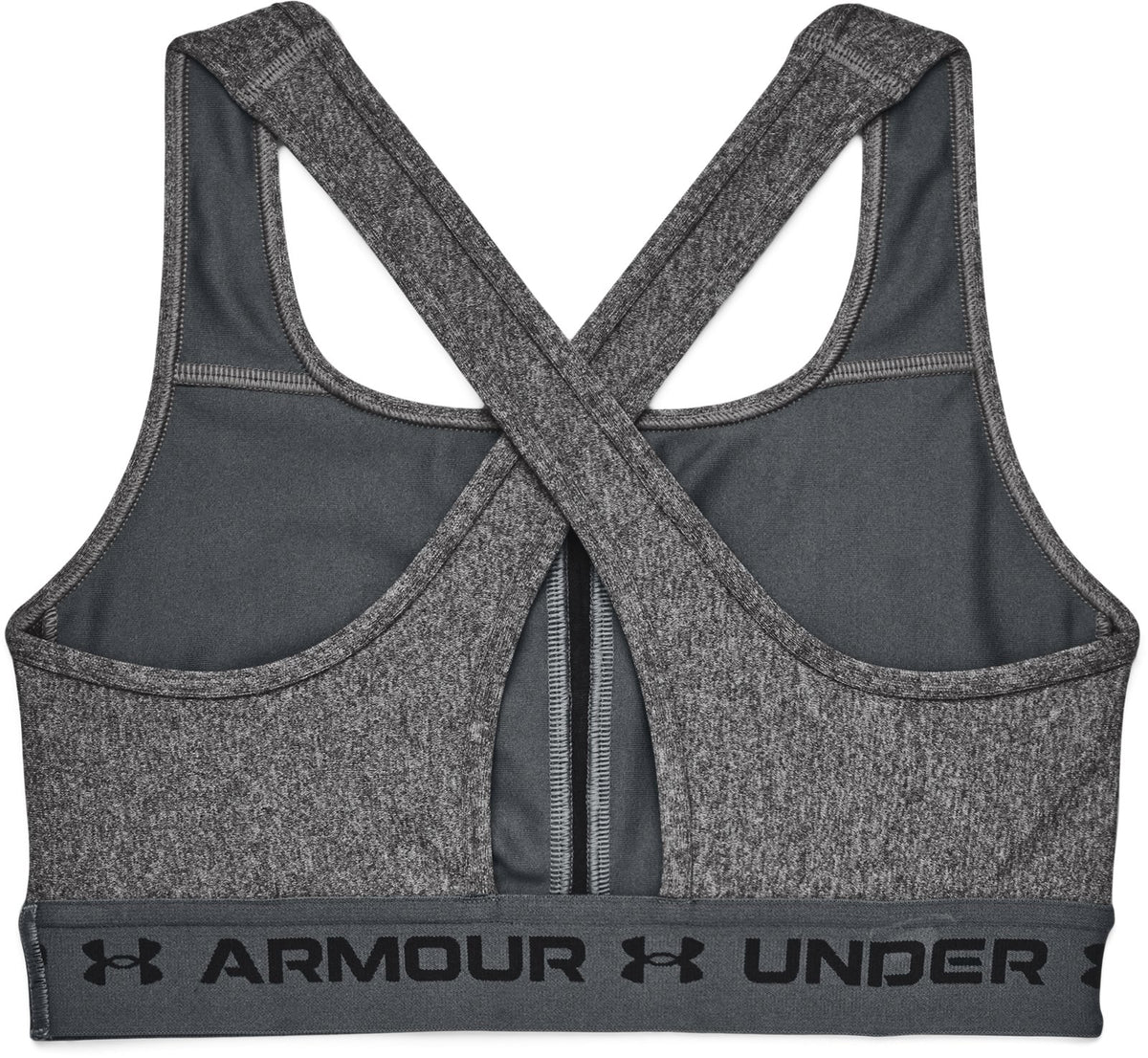 Crossback Mid Heather Women's Sports Bra - Gray