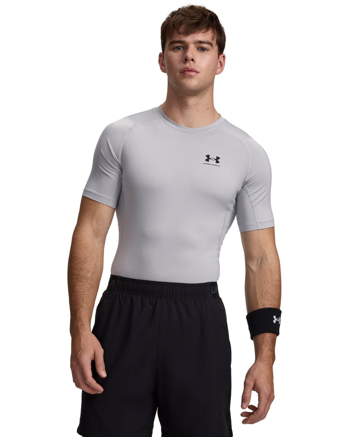 HeatGear® Men's Compression Short Sleeve - Gray