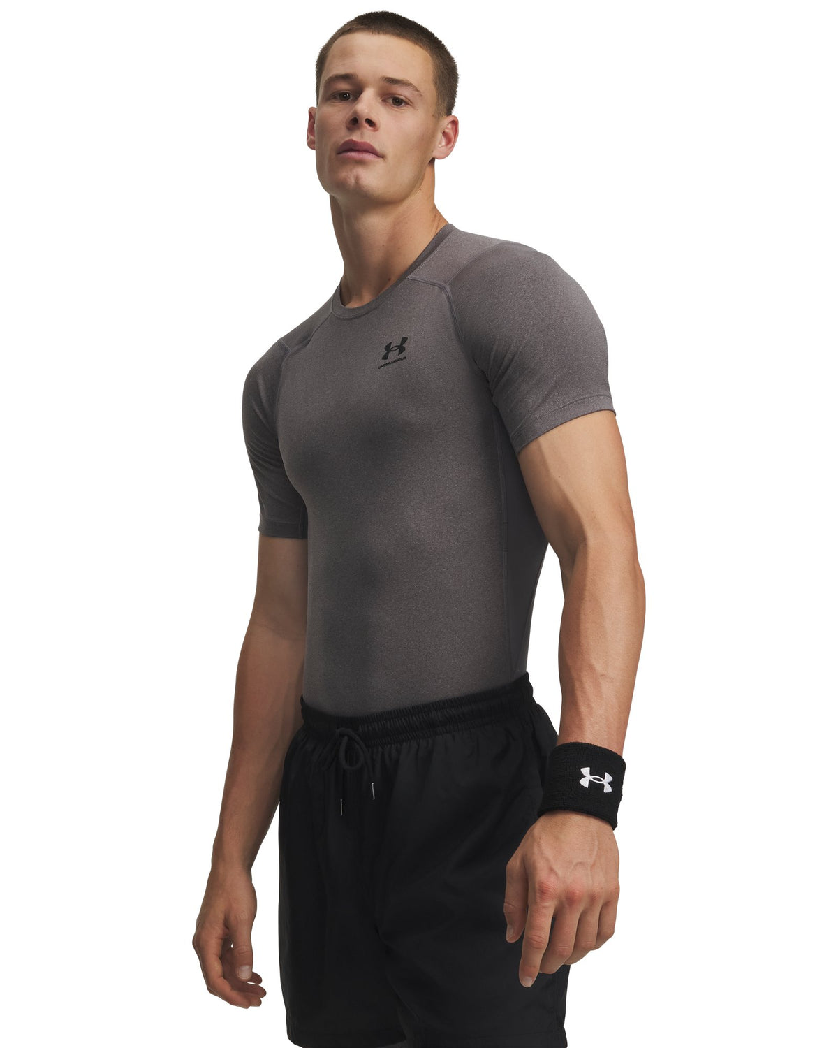 HeatGear® Men's Compression Short Sleeve - Gray