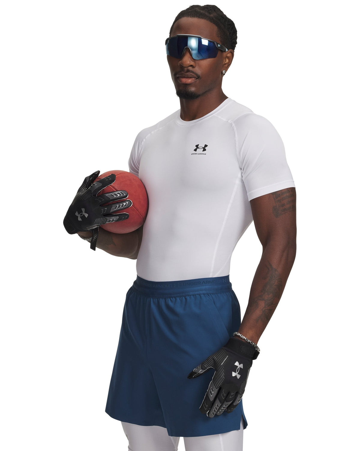 HeatGear® Men's Compression Short Sleeve - White