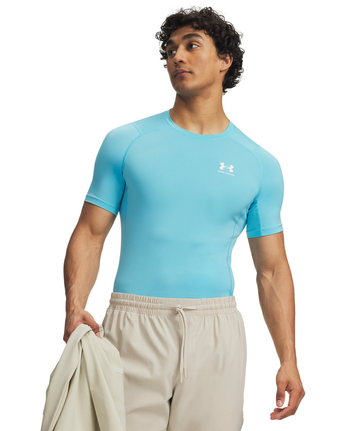 HeatGear® Men's Compression Short Sleeve - Blue
