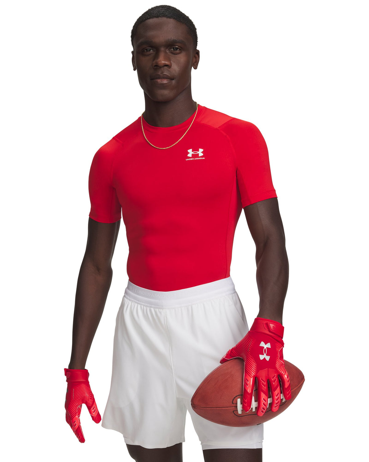 HeatGear® Men's Compression Short Sleeve - Red