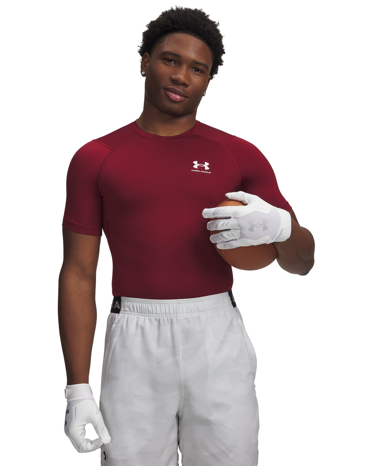 HeatGear® Men's Compression Short Sleeve - Red