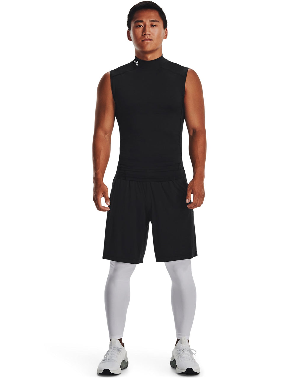 HeatGear® Mock Men's Sleeveless - White
