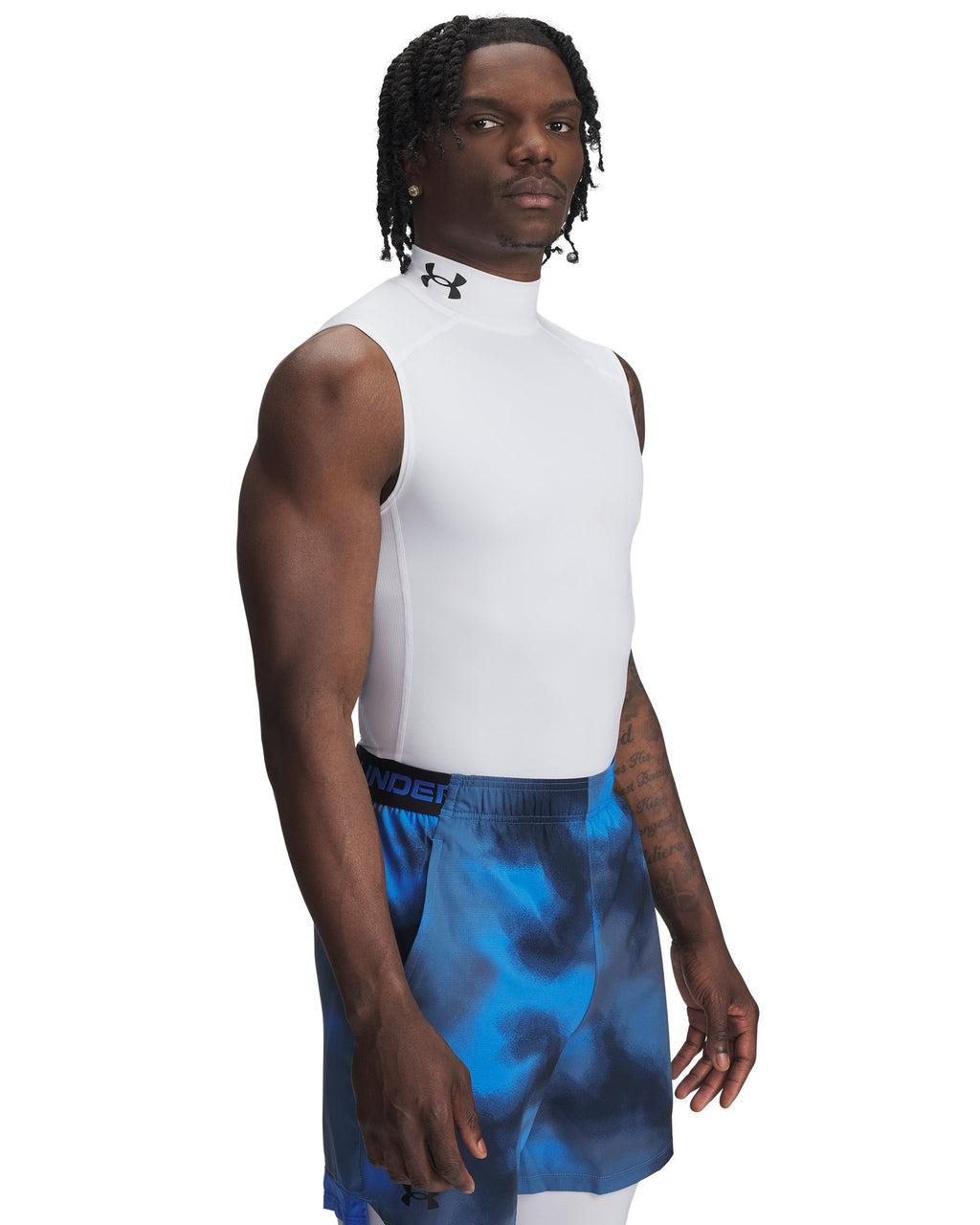 HeatGear® Mock Men's Sleeveless - White